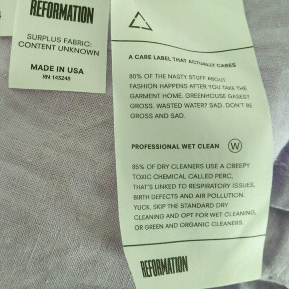 Reformation Botanica Dress Lavender Purple Mini - Picture 5 of 6